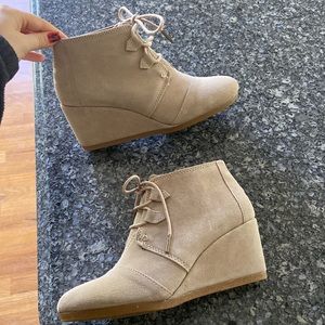 Tom’s Kala Suede Wedge Bootie